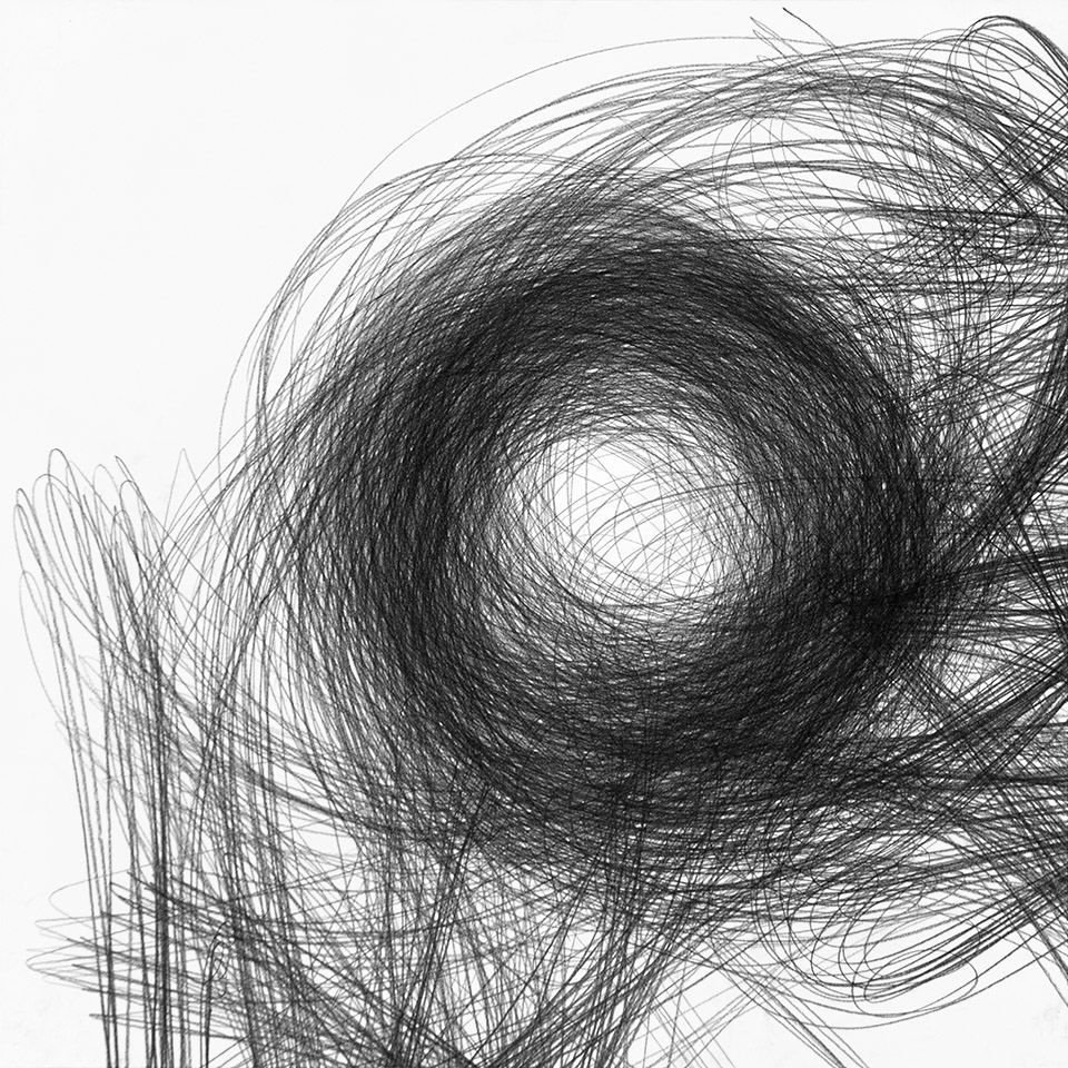 abstract drawing by michel schneider for ernst lohmann